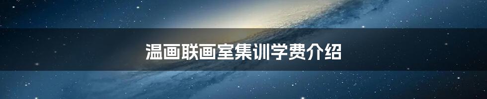 温画联画室集训学费介绍