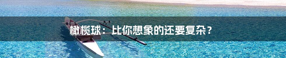 橄榄球:比你想象的还要复杂?