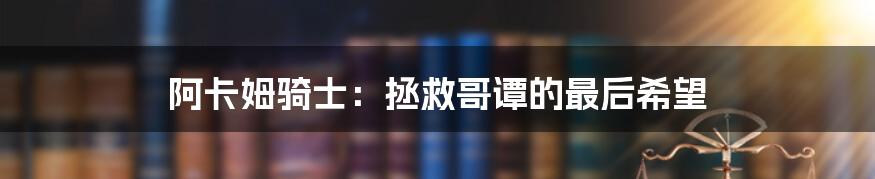 阿卡姆骑士:拯救哥谭的最后希望