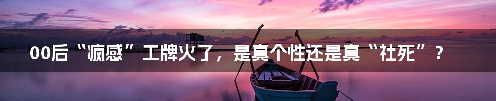 00后“疯感”工牌火了,是真个性还是真“社死”?
