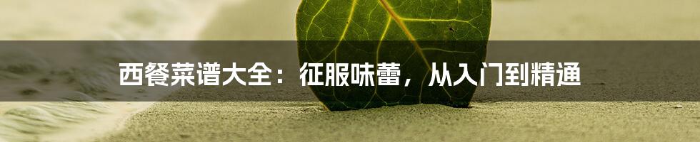 西餐菜谱大全:征服味蕾,从入门到精通