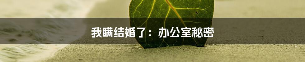 我瞒结婚了:办公室秘密