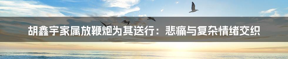 胡鑫宇家属放鞭炮为其送行:悲痛与复杂情绪交织