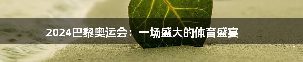 2024巴黎奥运会:一场盛大的体育盛宴