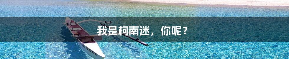 我是柯南迷,你呢?