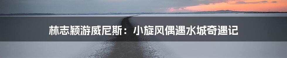 林志颖游威尼斯:小旋风偶遇水城奇遇记