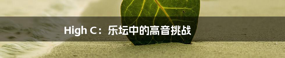 High C:乐坛中的高音挑战