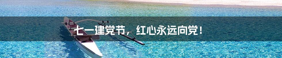 七一建党节,红心永远向党!