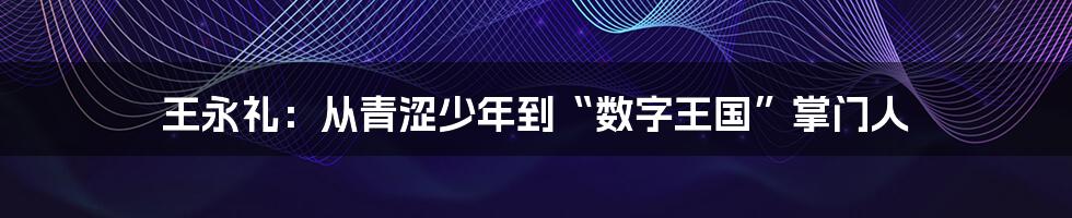 王永礼:从青涩少年到“数字王国”掌门人