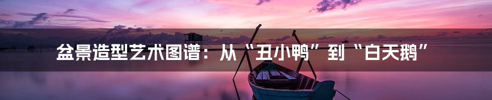 盆景造型艺术图谱:从“丑小鸭”到“白天鹅”