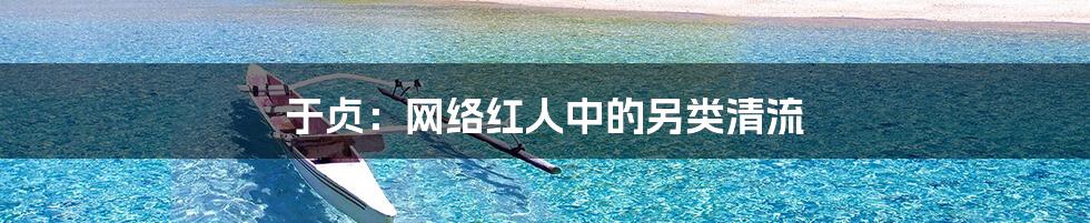 于贞:网络红人中的另类清流