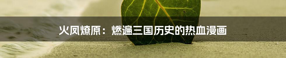 火凤燎原:燃遍三国历史的热血漫画