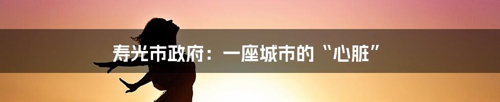 寿光市政府:一座城市的“心脏”