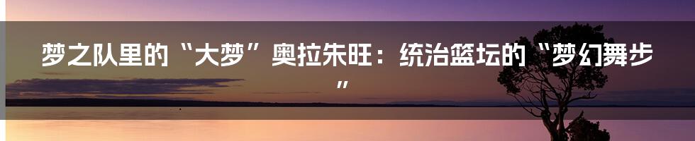 梦之队里的“大梦”奥拉朱旺:统治篮坛的“梦幻舞步”