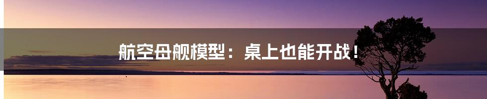 航空母舰模型:桌上也能开战!