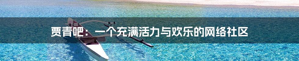 贾青吧:一个充满活力与欢乐的网络社区