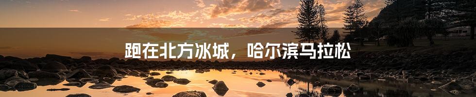 跑在北方冰城,哈尔滨马拉松