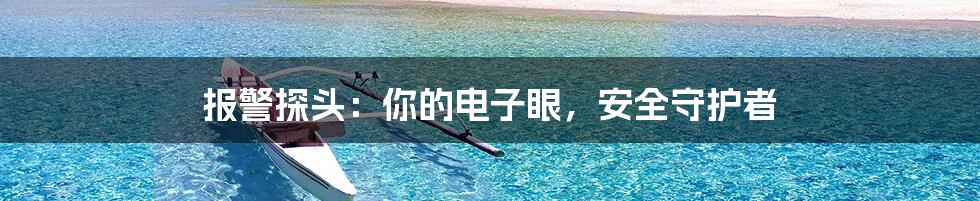 报警探头：你的电子眼，安全守护者