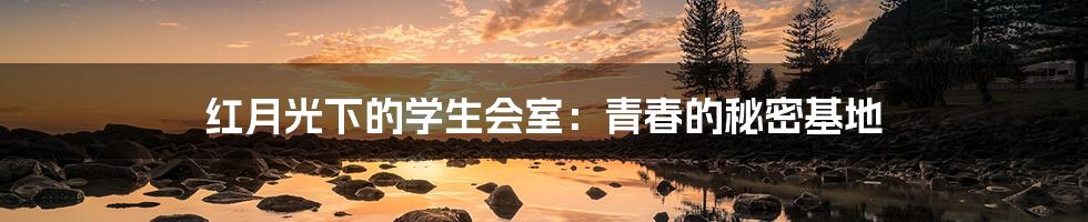 红月光下的学生会室:青春的秘密基地