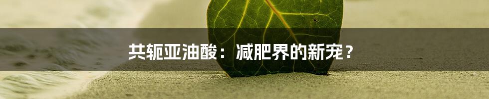 共轭亚油酸:减肥界的新宠?