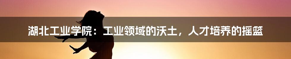 湖北工业学院:工业领域的沃土,人才培养的摇篮