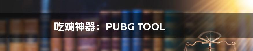 吃鸡神器:PUBG TOOL
