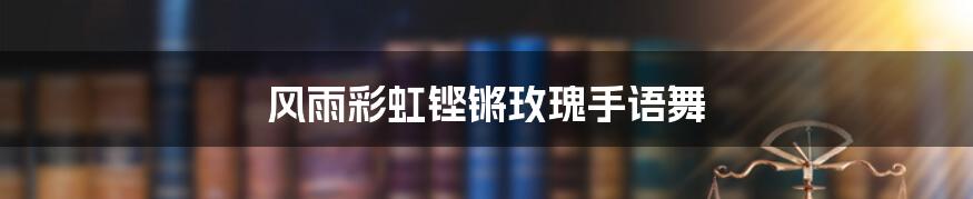 风雨彩虹铿锵玫瑰手语舞