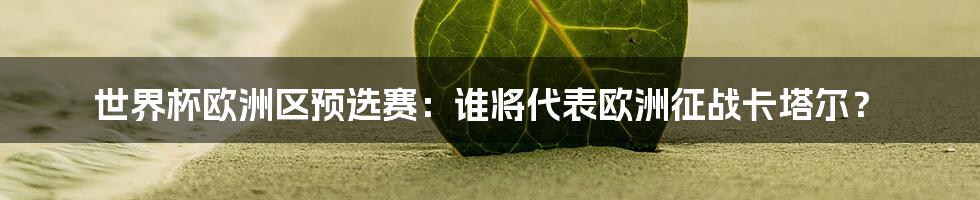 世界杯欧洲区预选赛:谁将代表欧洲征战卡塔尔?