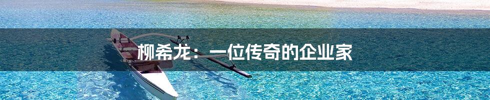 柳希龙:一位传奇的企业家