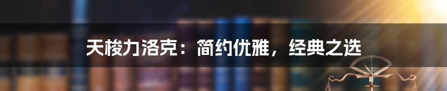 天梭力洛克:简约优雅,经典之选