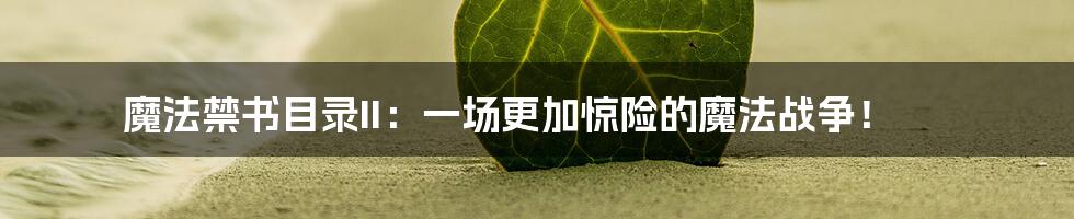 魔法禁书目录II:一场更加惊险的魔法战争!