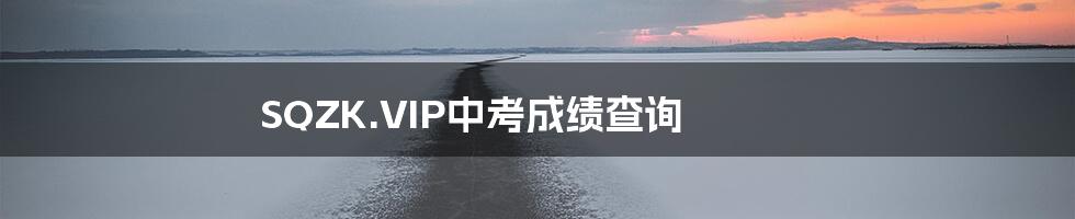SQZK.VIP中考成绩查询