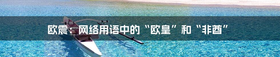 欧震:网络用语中的“欧皇”和“非酋”