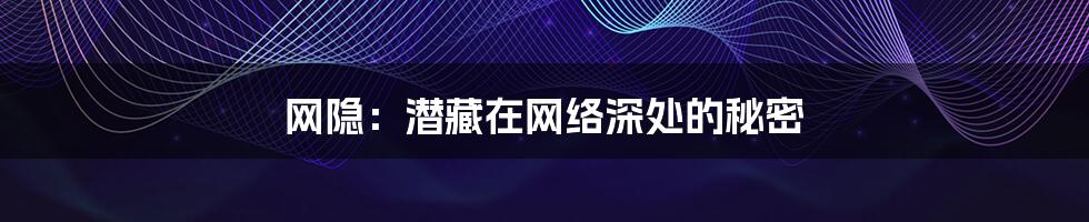 网隐:潜藏在网络深处的秘密