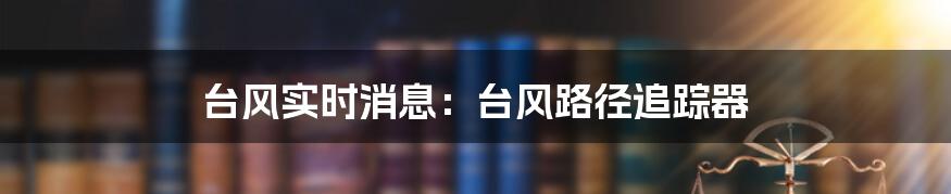 台风实时消息:台风路径追踪器