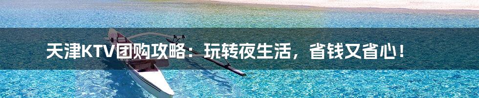 天津KTV团购攻略:玩转夜生活,省钱又省心!