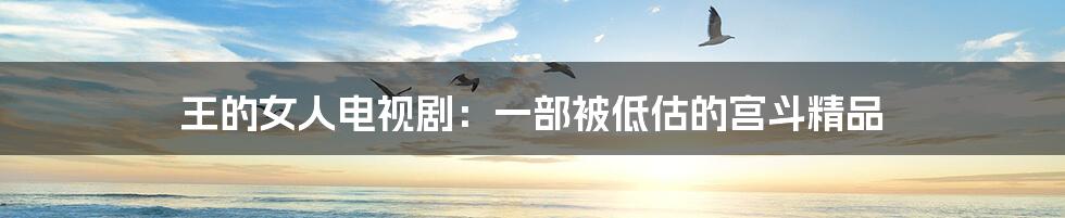 王的女人电视剧:一部被低估的宫斗精品