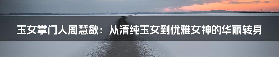 玉女掌门人周慧敏:从清纯玉女到优雅女神的华丽转身