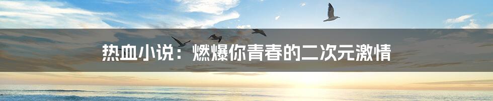 热血小说:燃爆你青春的二次元激情
