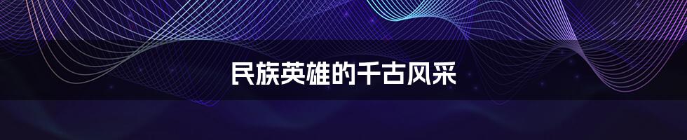 民族英雄的千古风采