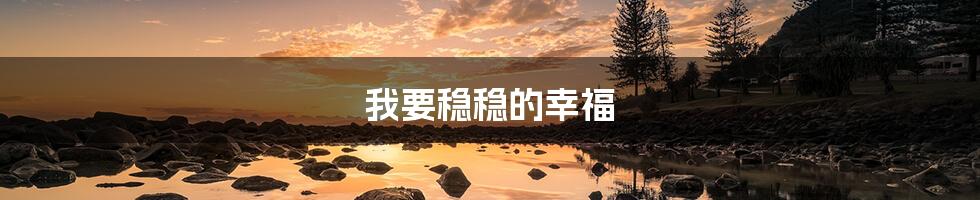 我要稳稳的幸福