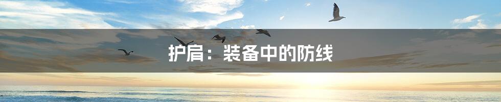 护肩:装备中的防线