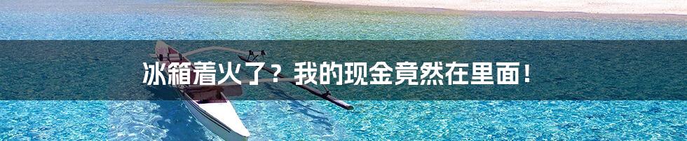 冰箱着火了?我的现金竟然在里面!