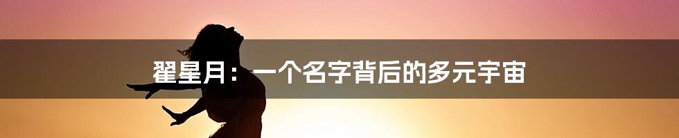 翟星月：一个名字背后的多元宇宙