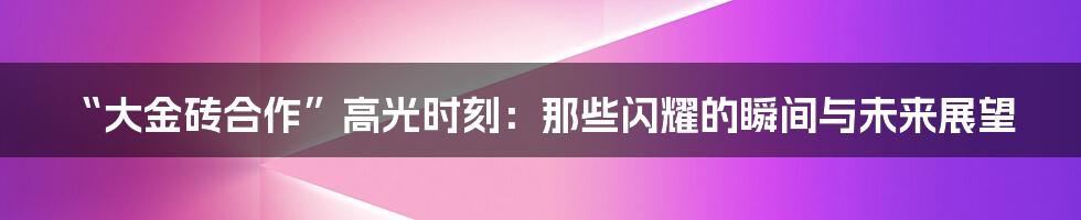 “大金砖合作”高光时刻:那些闪耀的瞬间与未来展望
