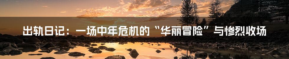出轨日记:一场中年危机的“华丽冒险”与惨烈收场