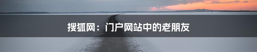 搜狐网:门户网站中的老朋友