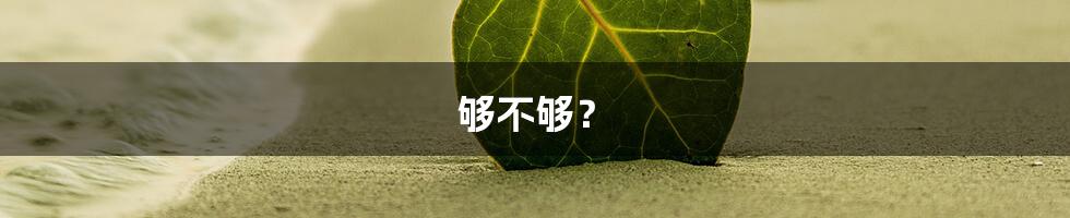 够不够?