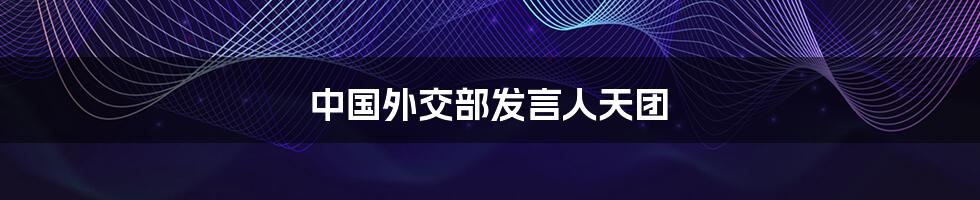 中国外交部发言人天团