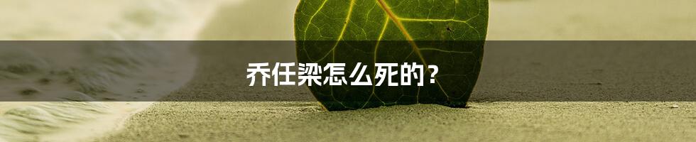 乔任梁怎么死的？